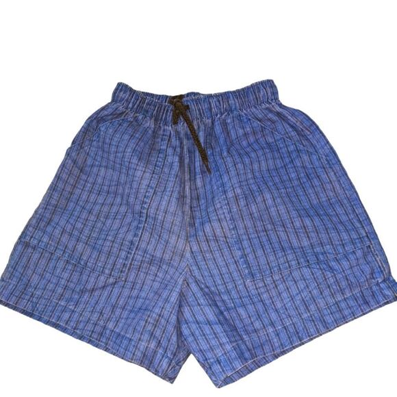 Vintage blue striped shorts - Picture 1 of 6